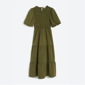 Wayf Smocked Tiered Midi Dress - NWT